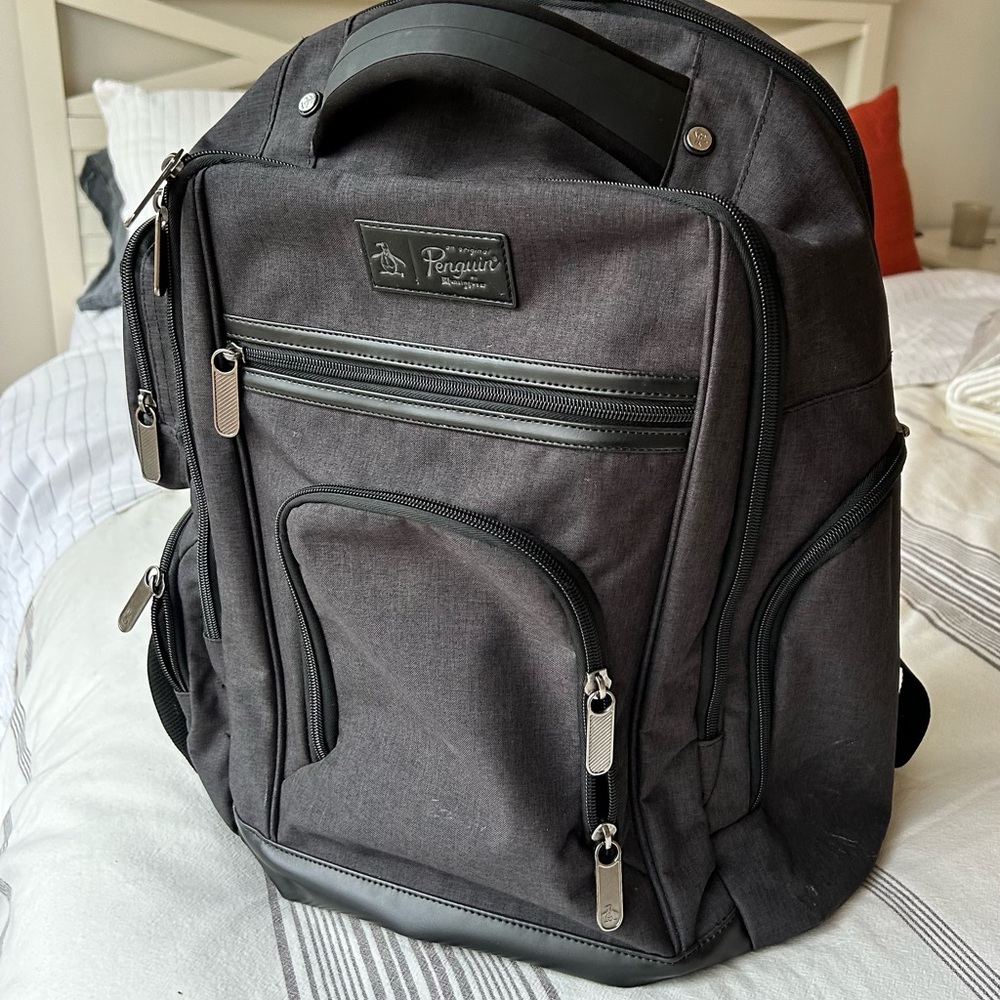 Original Penguin Black Backpack for Men